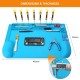 Share:

0
Magnetic Silicone Mat 450*300 Blue Silicone Heat Resistant Soldering Work Pad for Repairing Mobile P
