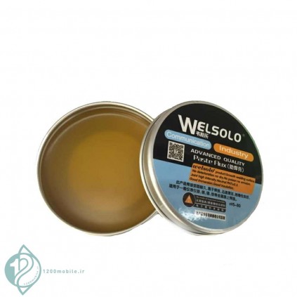 خمیر قلع و خمیر فلکس خمیر فلکس کاسه ای 100 گرمی ولسولو مدل WELSOLO