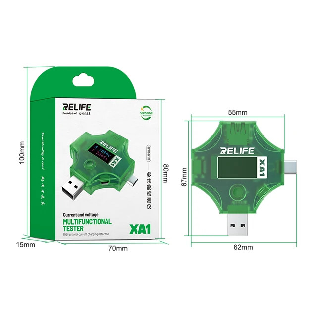 تست شارژ و مانیتورینگ USB چندکاره Relief xa1